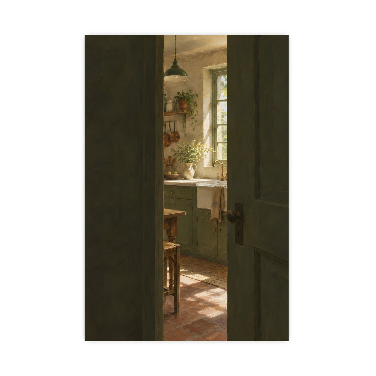 Through the Half-Open Door — through the half-open door, 16x24 in print