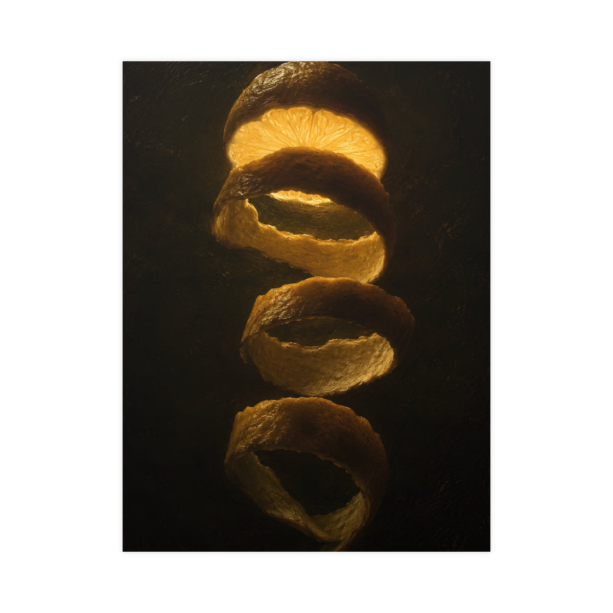 Lemon, Backlit — lemon, backlit, 18x24 in print