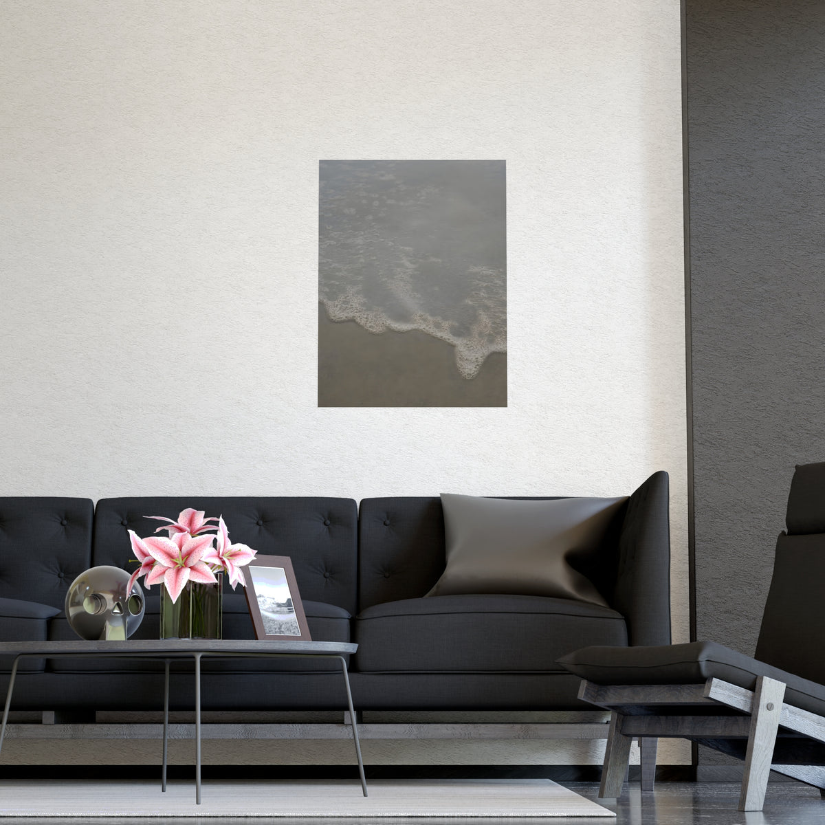 Foam, Close — foam, close, shown framed on a wall