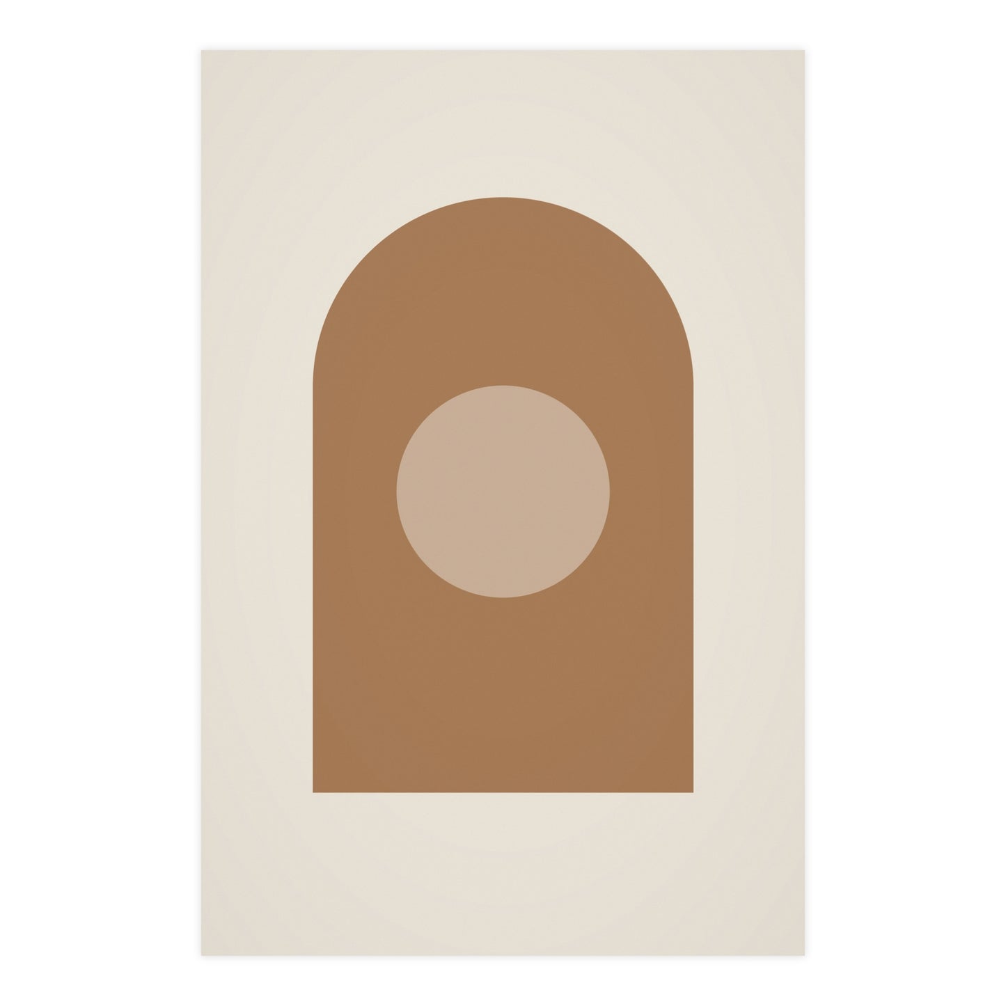 Warm Earth Arch Boho Wall Art | Living Room Print