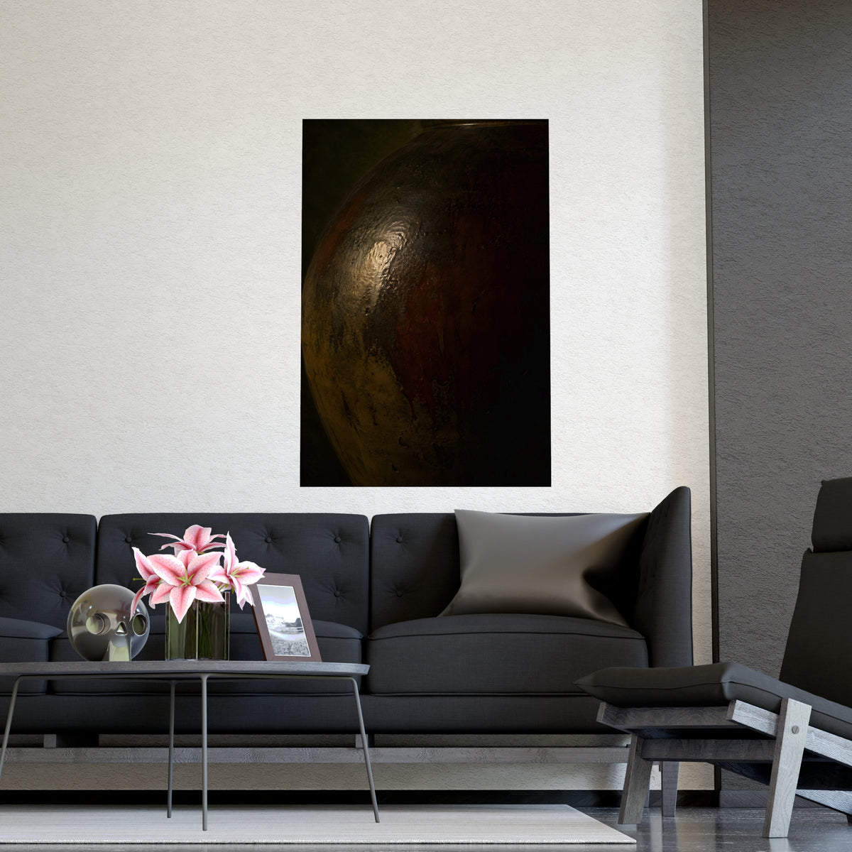 Too Close to See — too close to see, shown framed on a wall