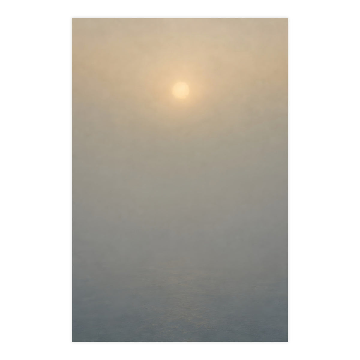 Sun Behind Fog — sun behind fog, 24x36 in print