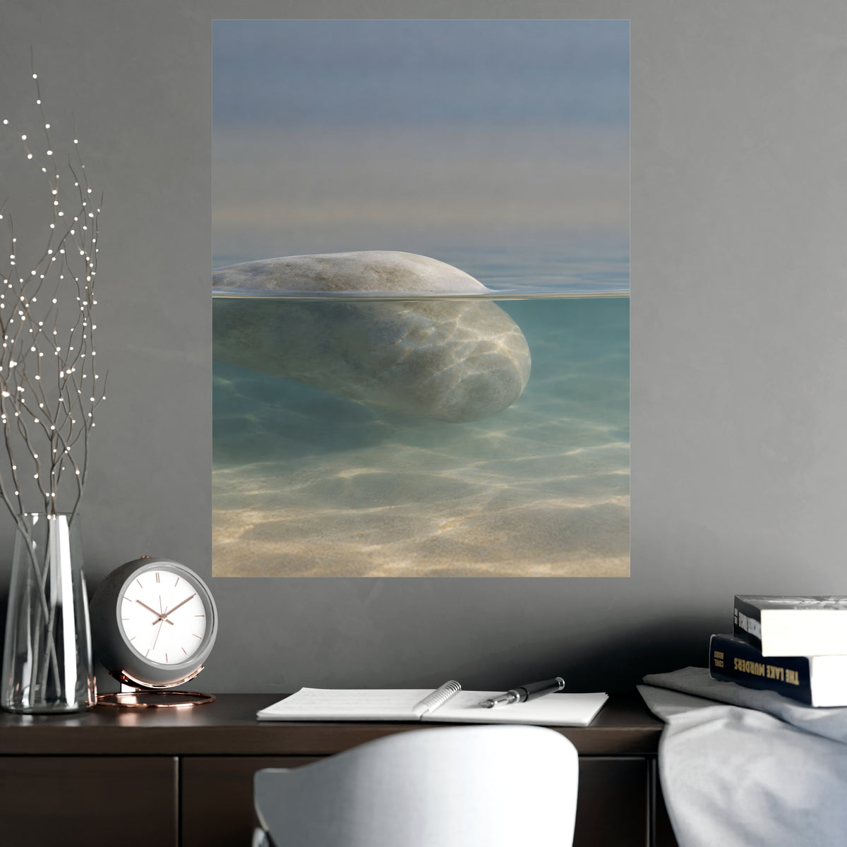 Half Under — half under, shown framed on a wall