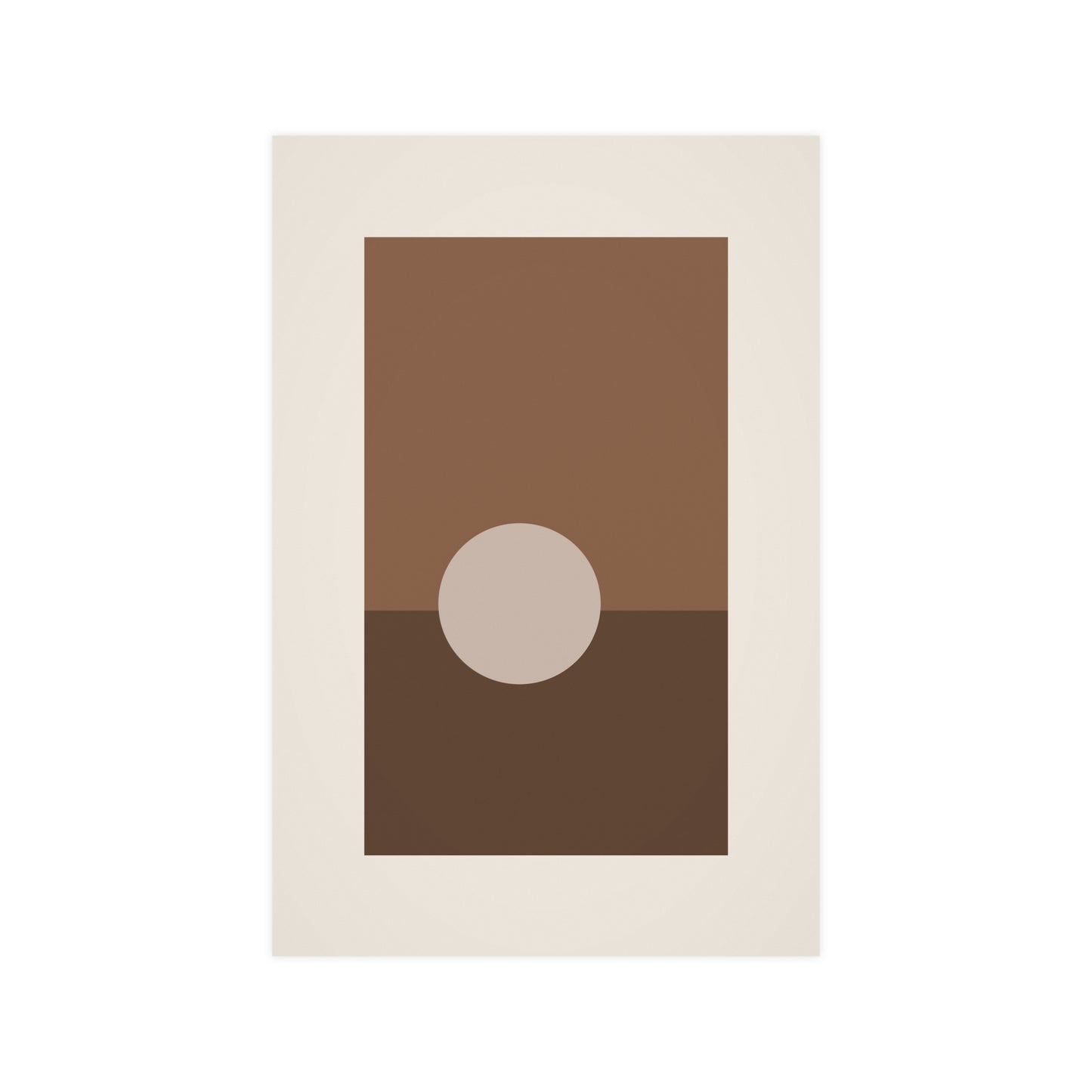 Sand Clay Sun Landscape Wall Art | Living Room Print