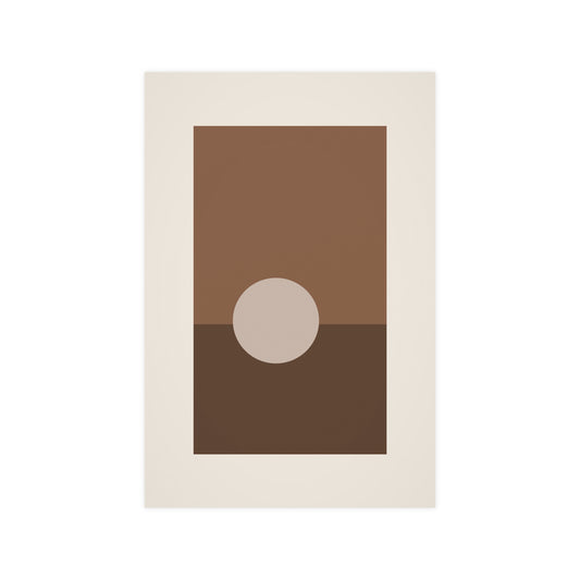 Sand Clay Sun Landscape Wall Art | Living Room Print