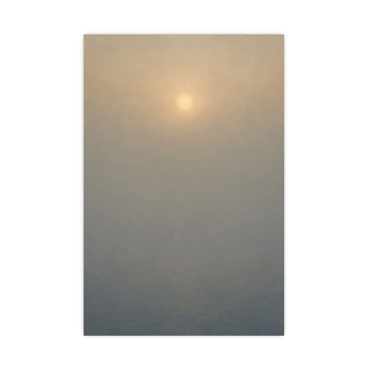 Sun Behind Fog — sun behind fog, 20x30 in print