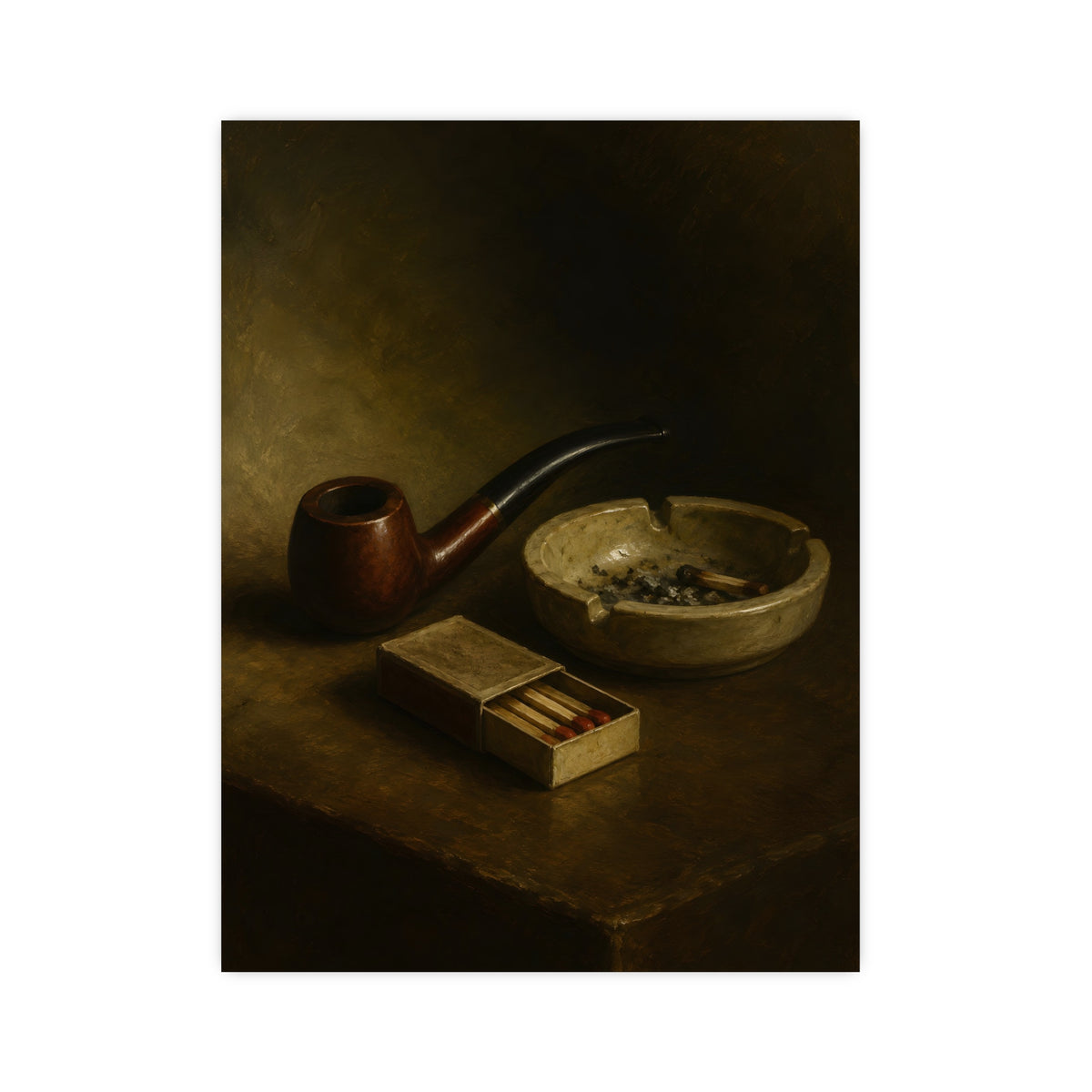Pipe and Matches — pipe and matches, 12x16 in print