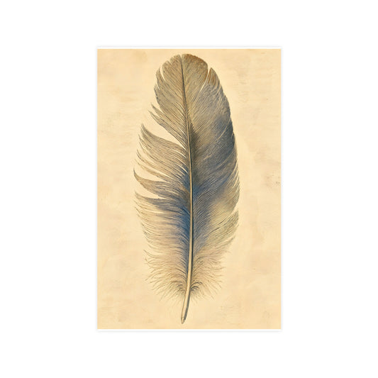 One Feather — one feather, 11x17 in print