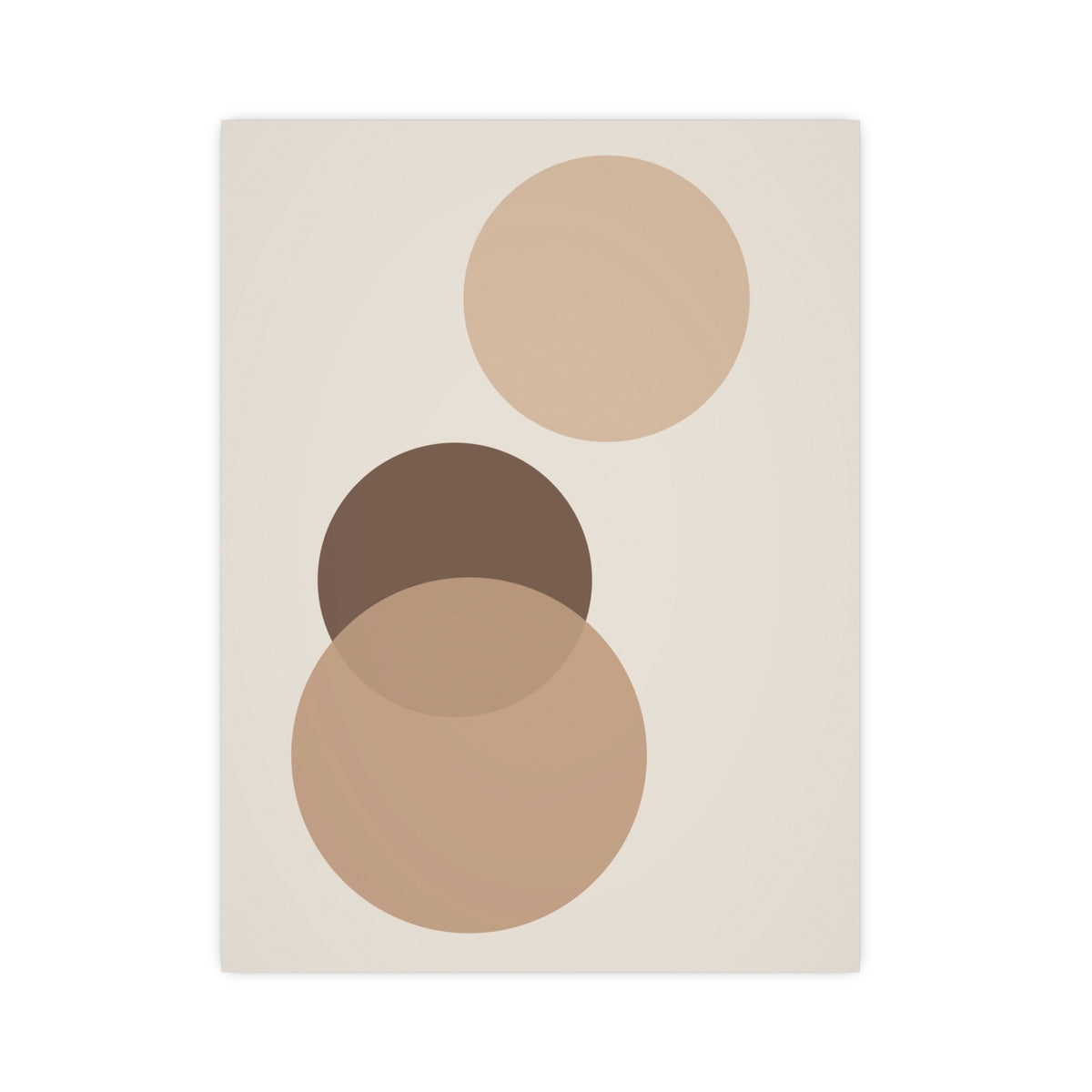 Sand Clay Circles Modern Wall Art — circles in a sand clay palette, 12x16 in print