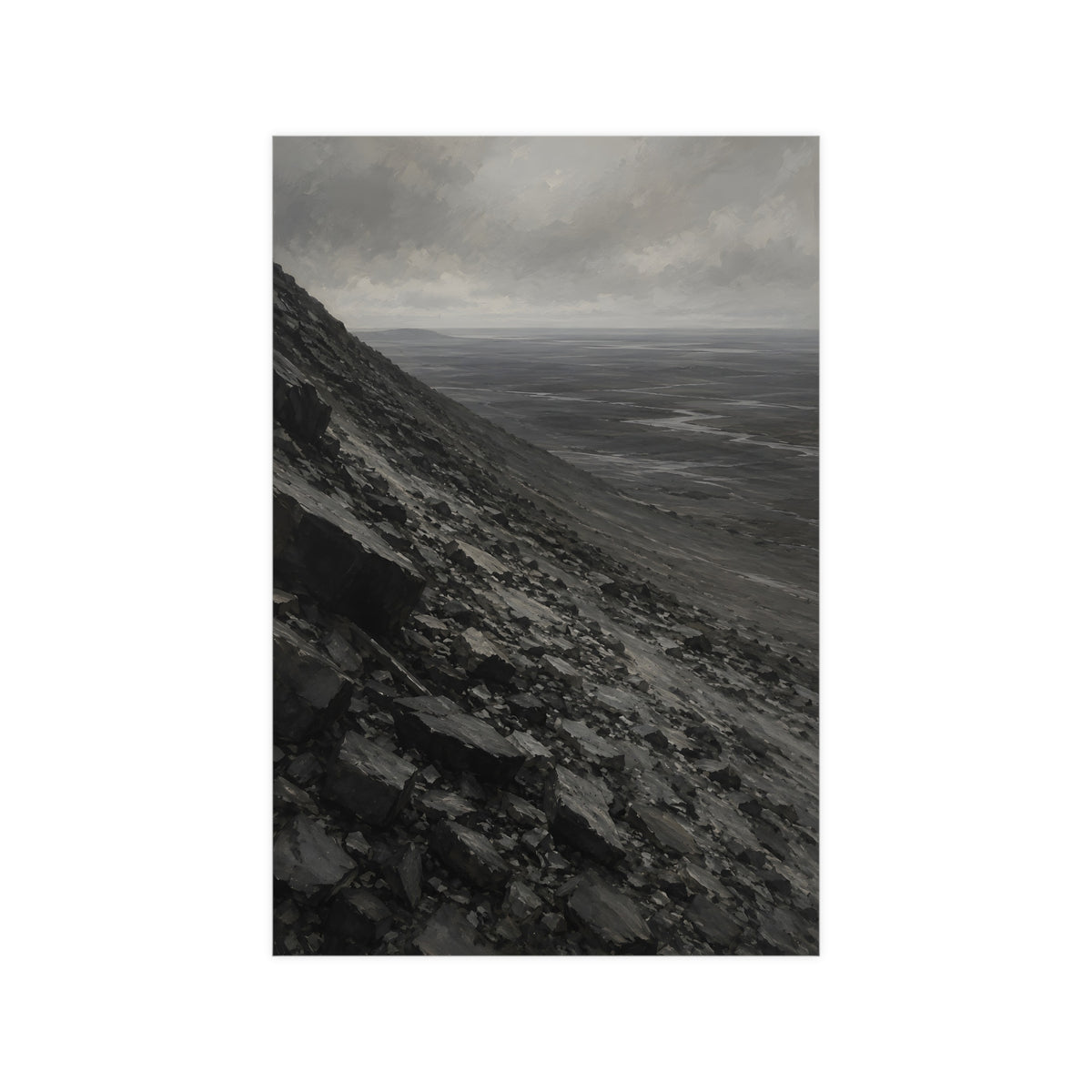 Scree Slope — scree slope, 12x18 in print