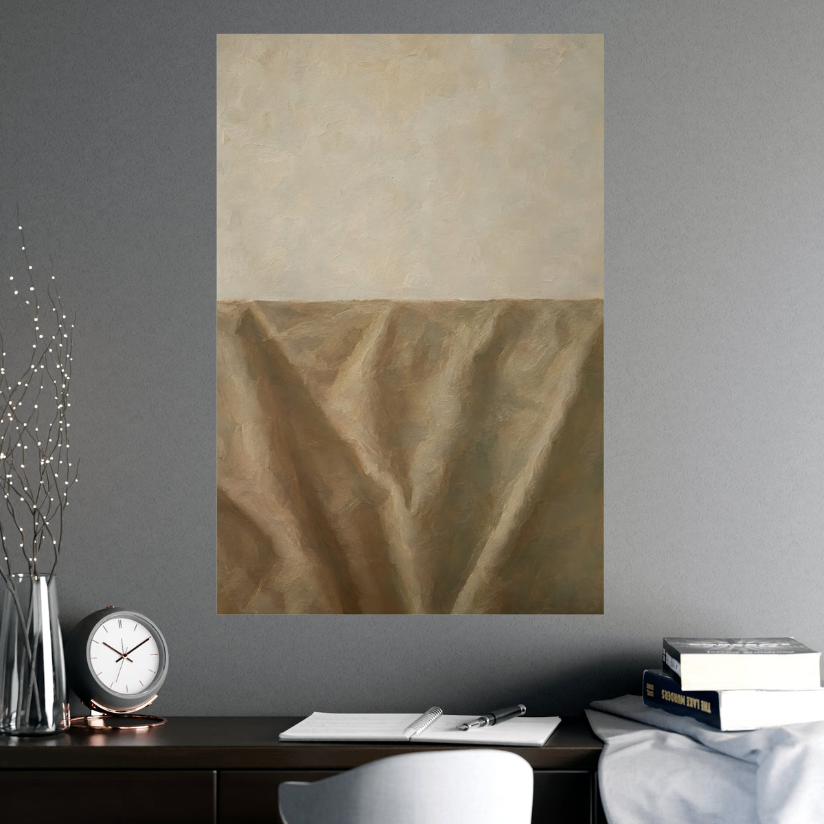 The Empty Half — the empty half, shown framed on a wall