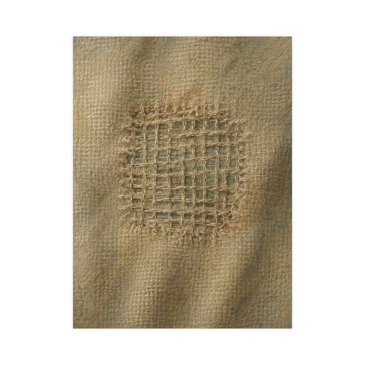 The Mend — the mend, shown framed on a wall