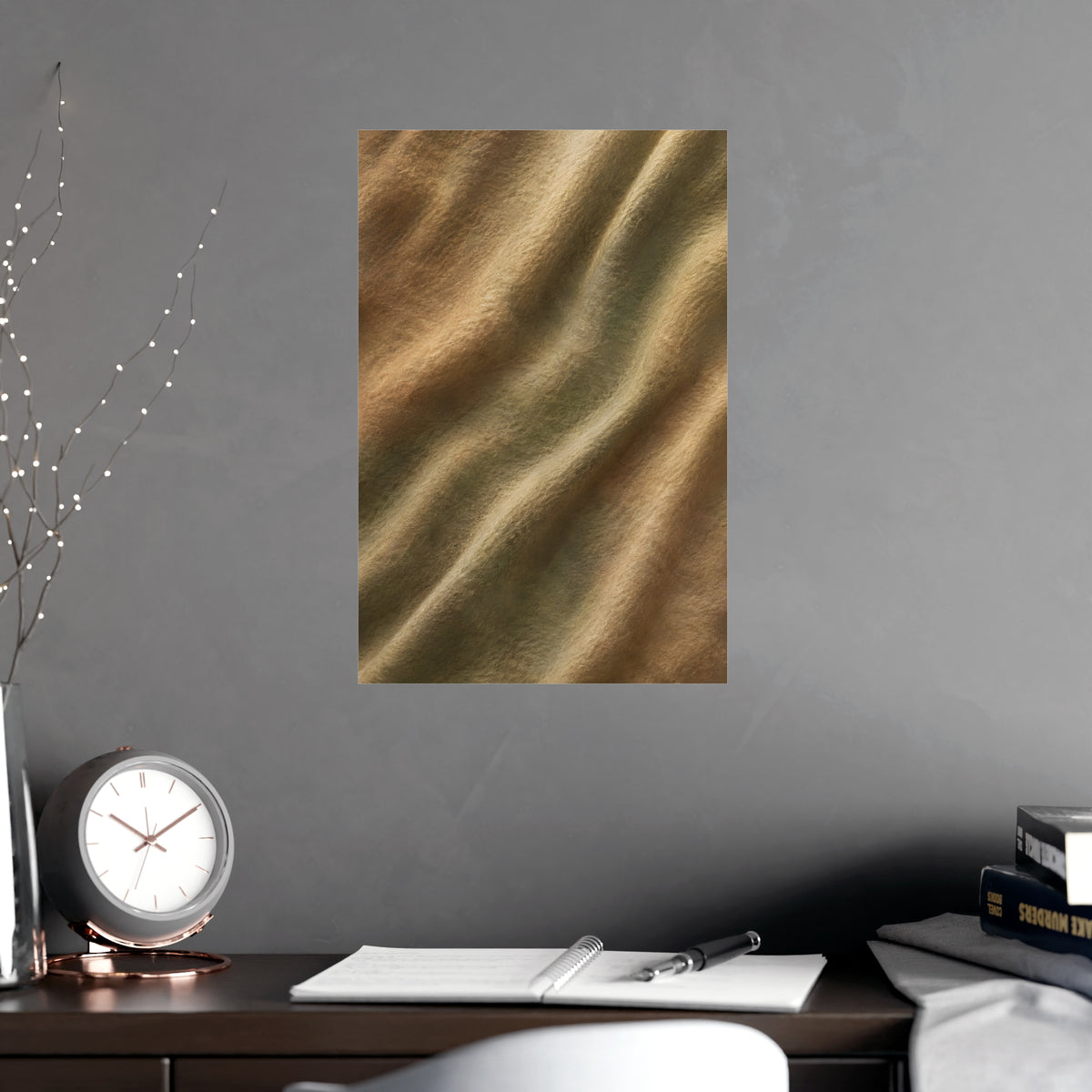 Felted Wool — felted wool, shown framed on a wall