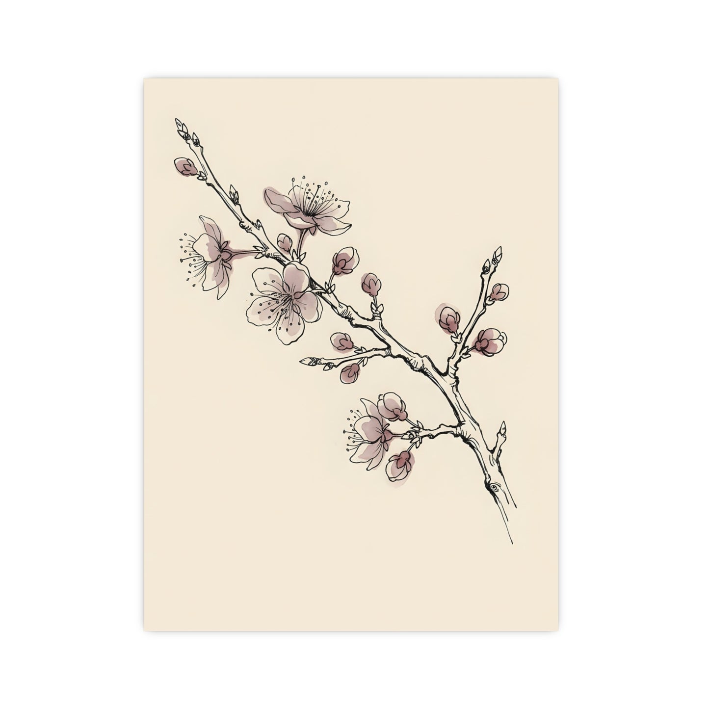 Plum Branch — plum branch, 16x24 in print
