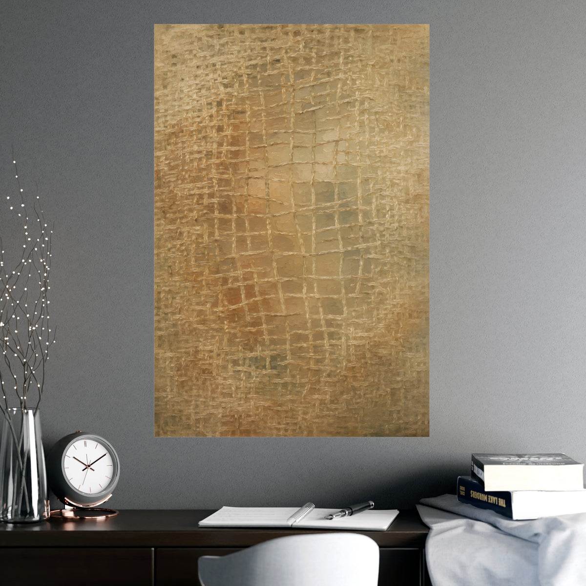 Worn Thin — worn thin, shown framed on a wall