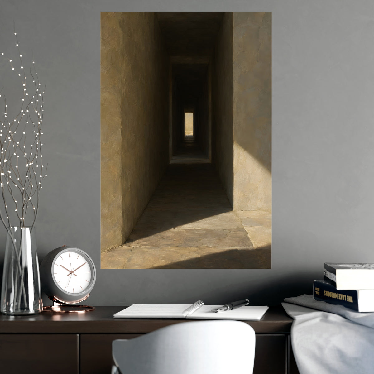 Through the Thick Wall — through the thick wall, shown framed on a wall