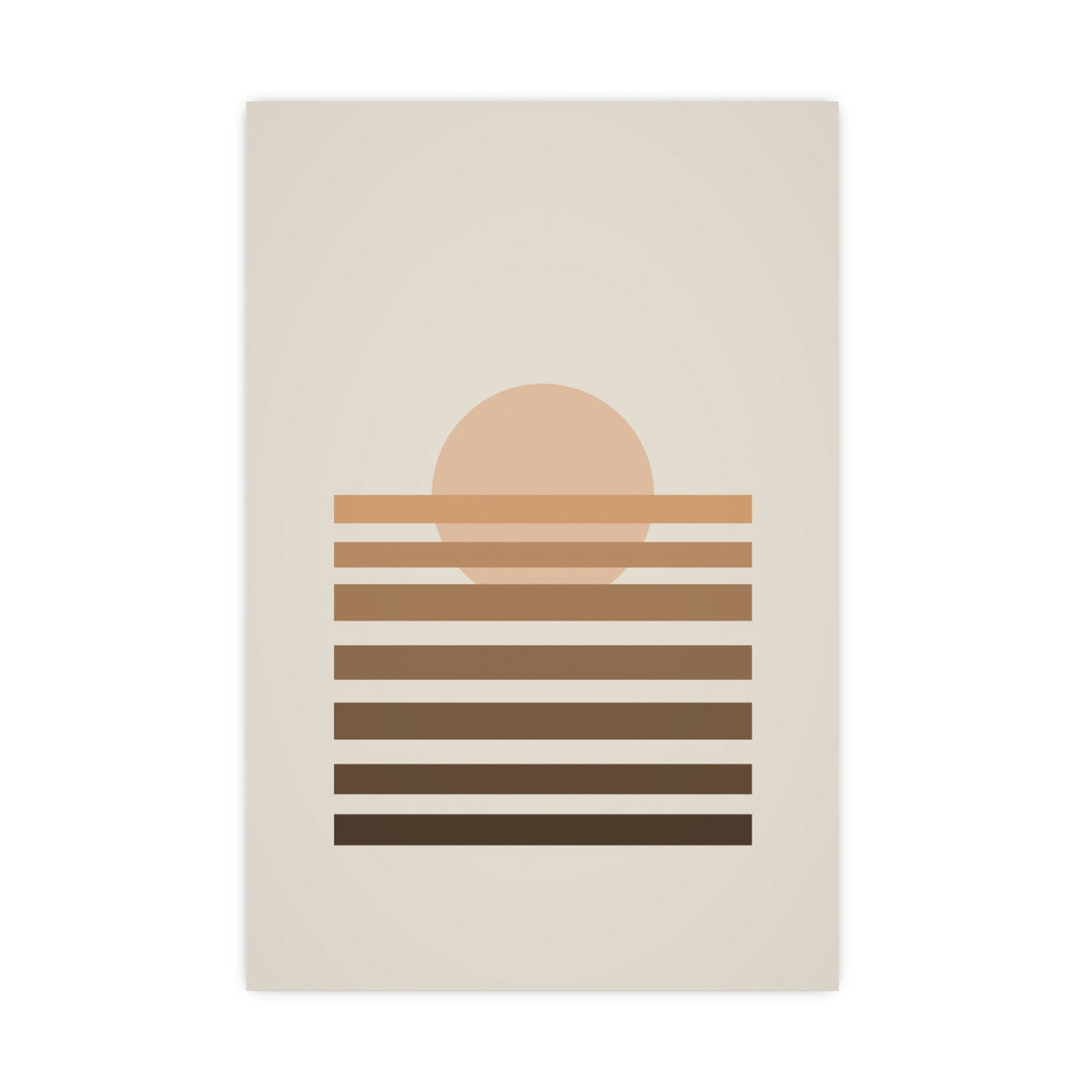 Warm Earth Sunset Boho Wall Art — sunset in a warm earth palette, 20x30 in print