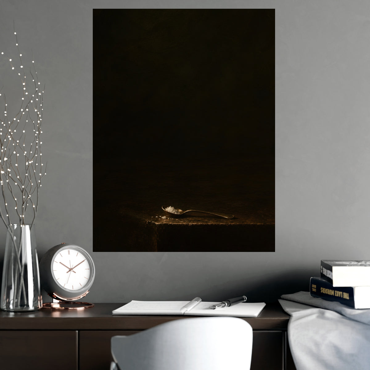 The Small Spoon — the small spoon, shown framed on a wall