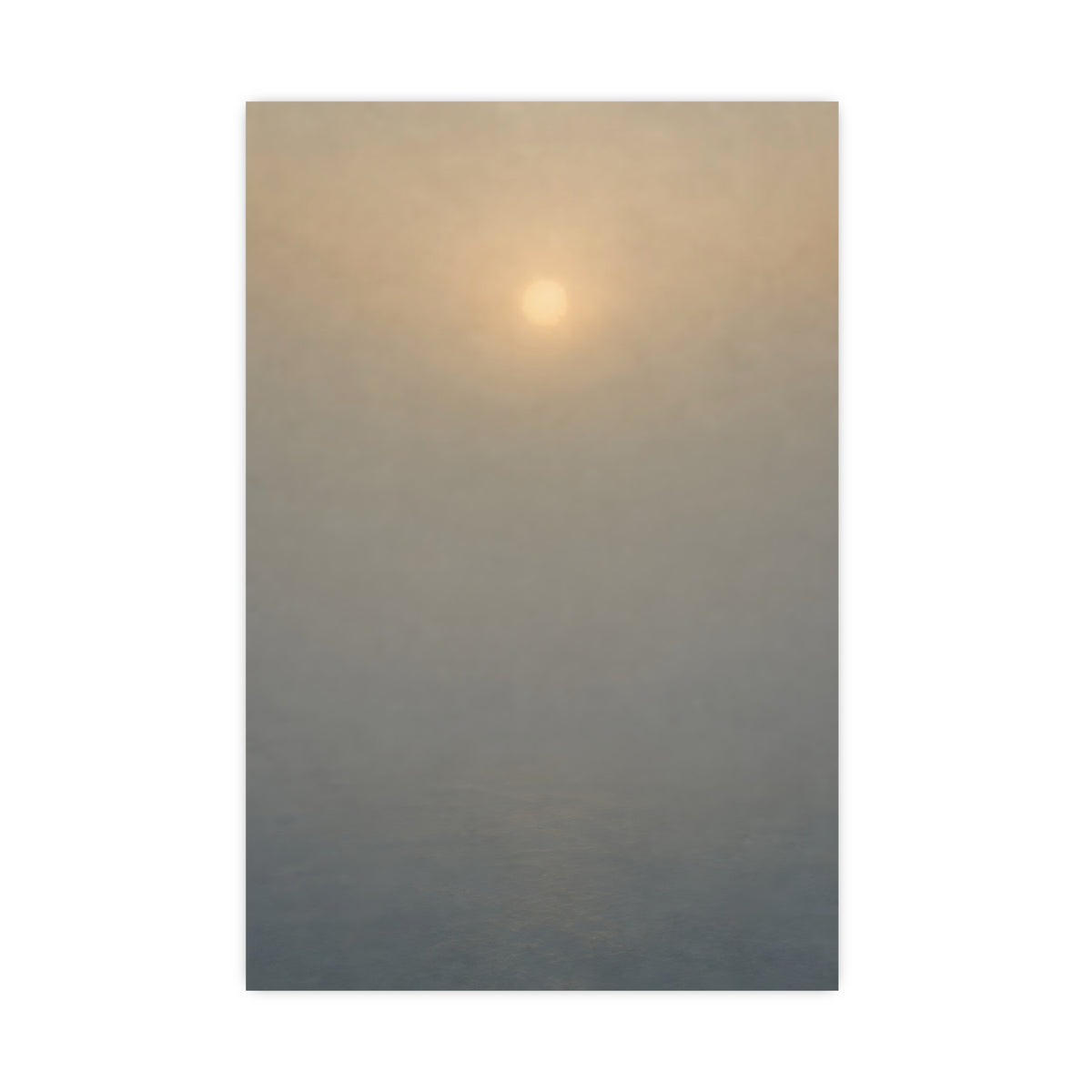 Sun Behind Fog — sun behind fog, 16x24 in print