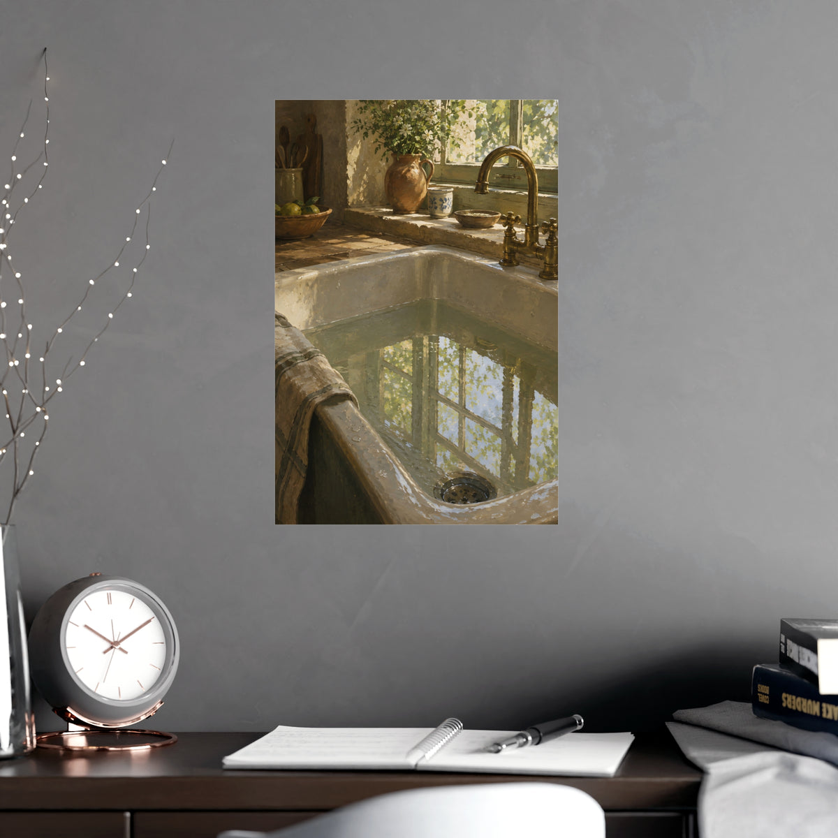 The Window in the Water — the window in the water, shown framed on a wall