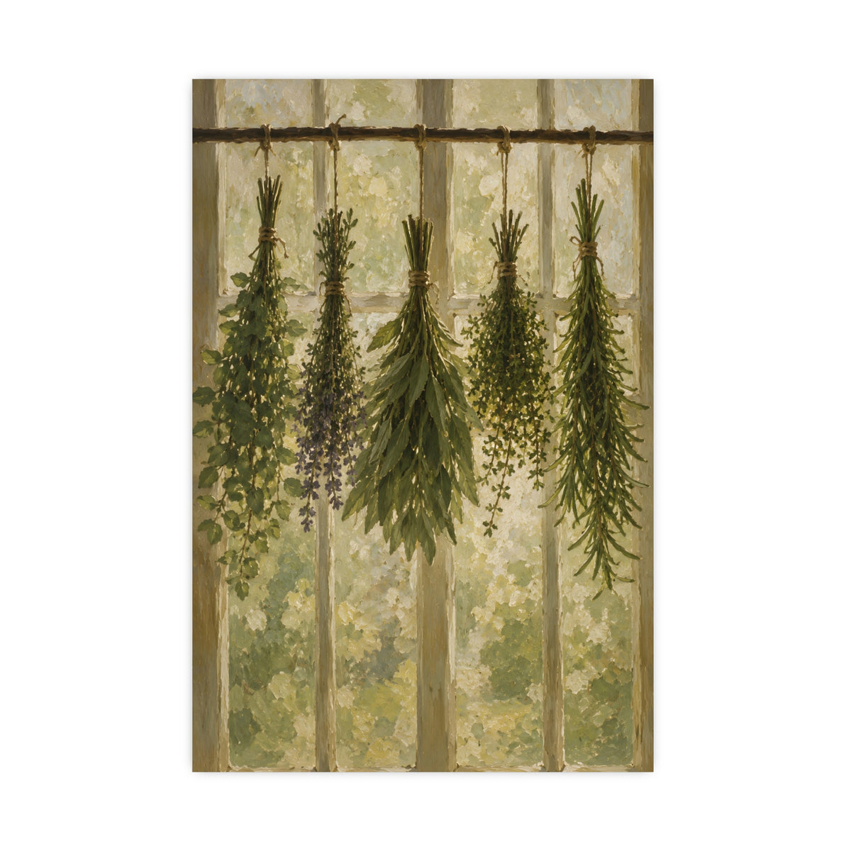 Herbs Against the Window — herbs against the window, 20x30 in print