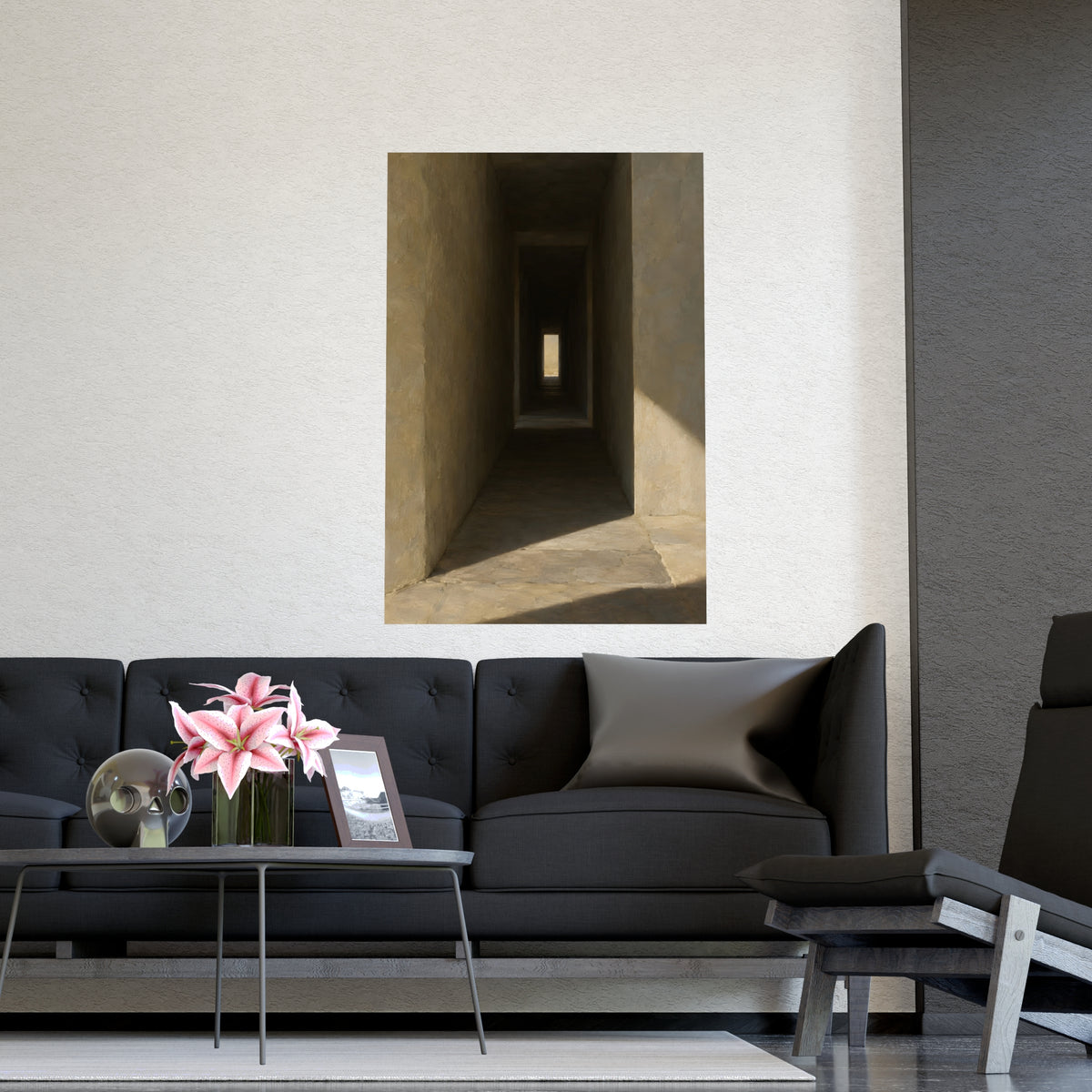 Through the Thick Wall — through the thick wall, shown framed on a wall