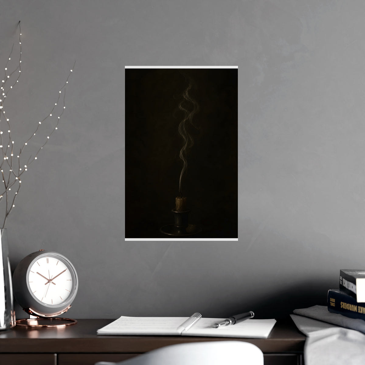 After the Candle — after the candle, shown framed on a wall