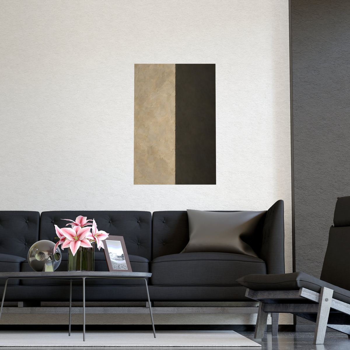 The Outside Corner — the outside corner, shown framed on a wall