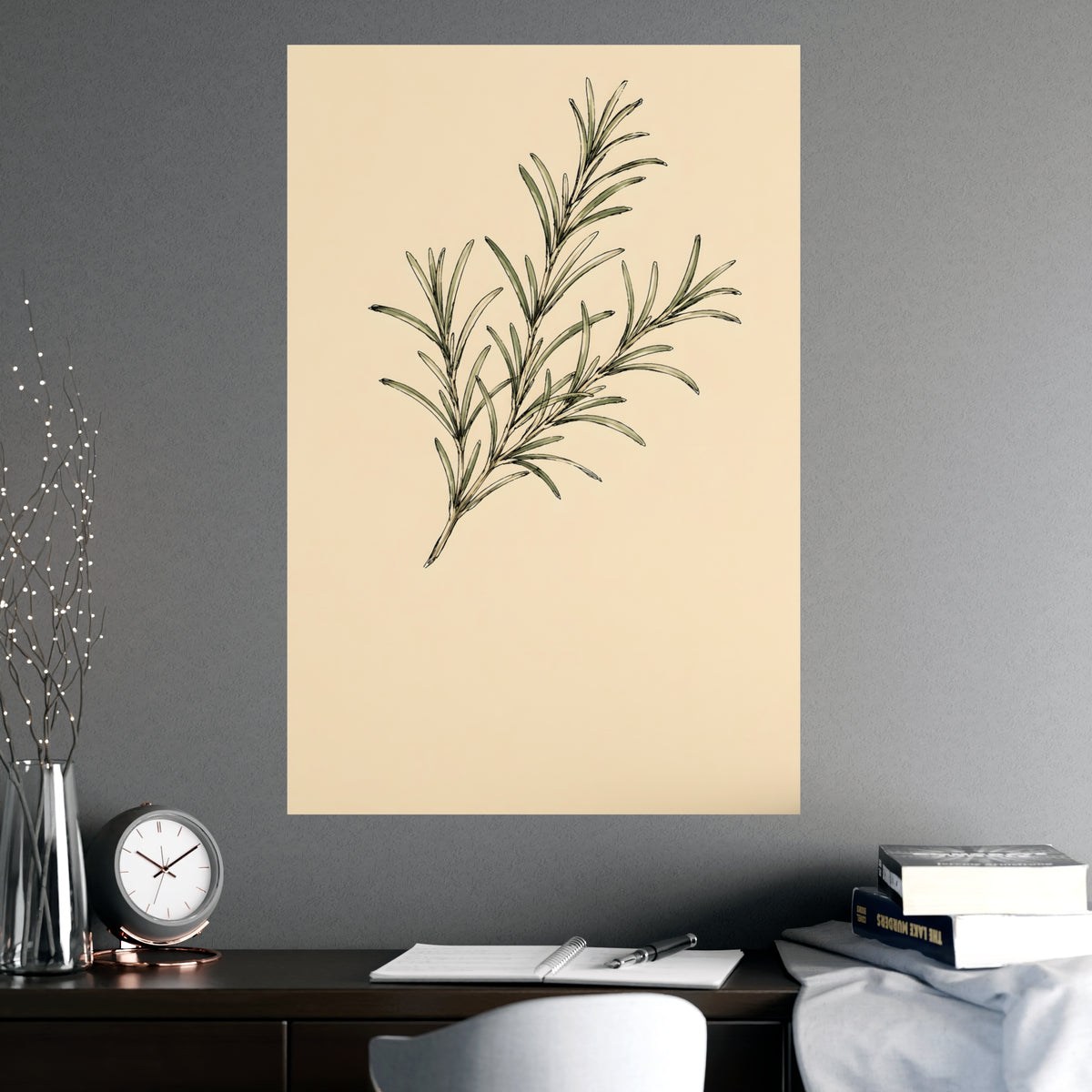 Rosemary — rosemary, shown framed on a wall