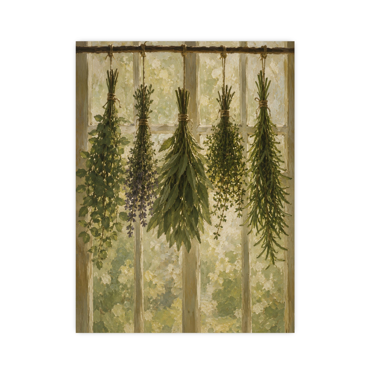 Herbs Against the Window — herbs against the window, 12x16 in print