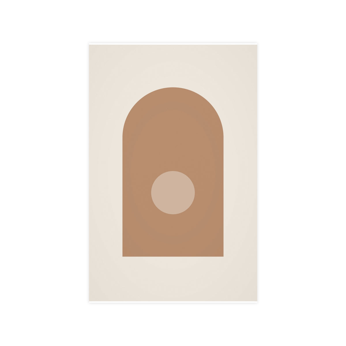 Sand Clay Arch Modern Wall Art — arch in a sand clay palette, 11x17 in print