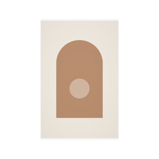 Sand Clay Arch Modern Wall Art — arch in a sand clay palette, 11x17 in print