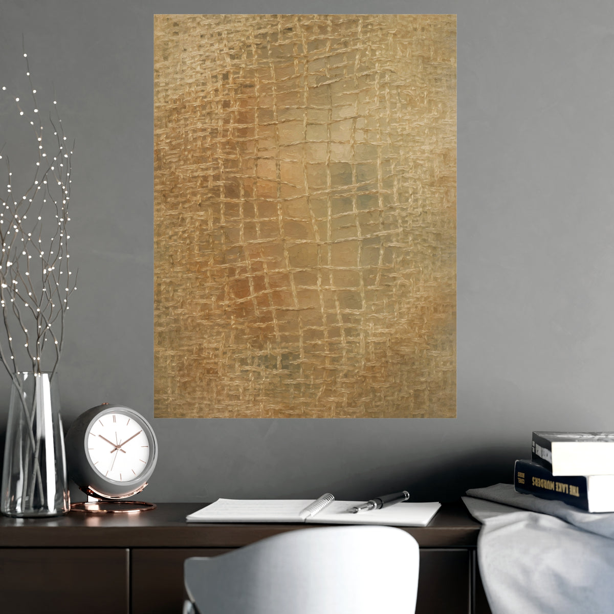 Worn Thin — worn thin, shown framed on a wall