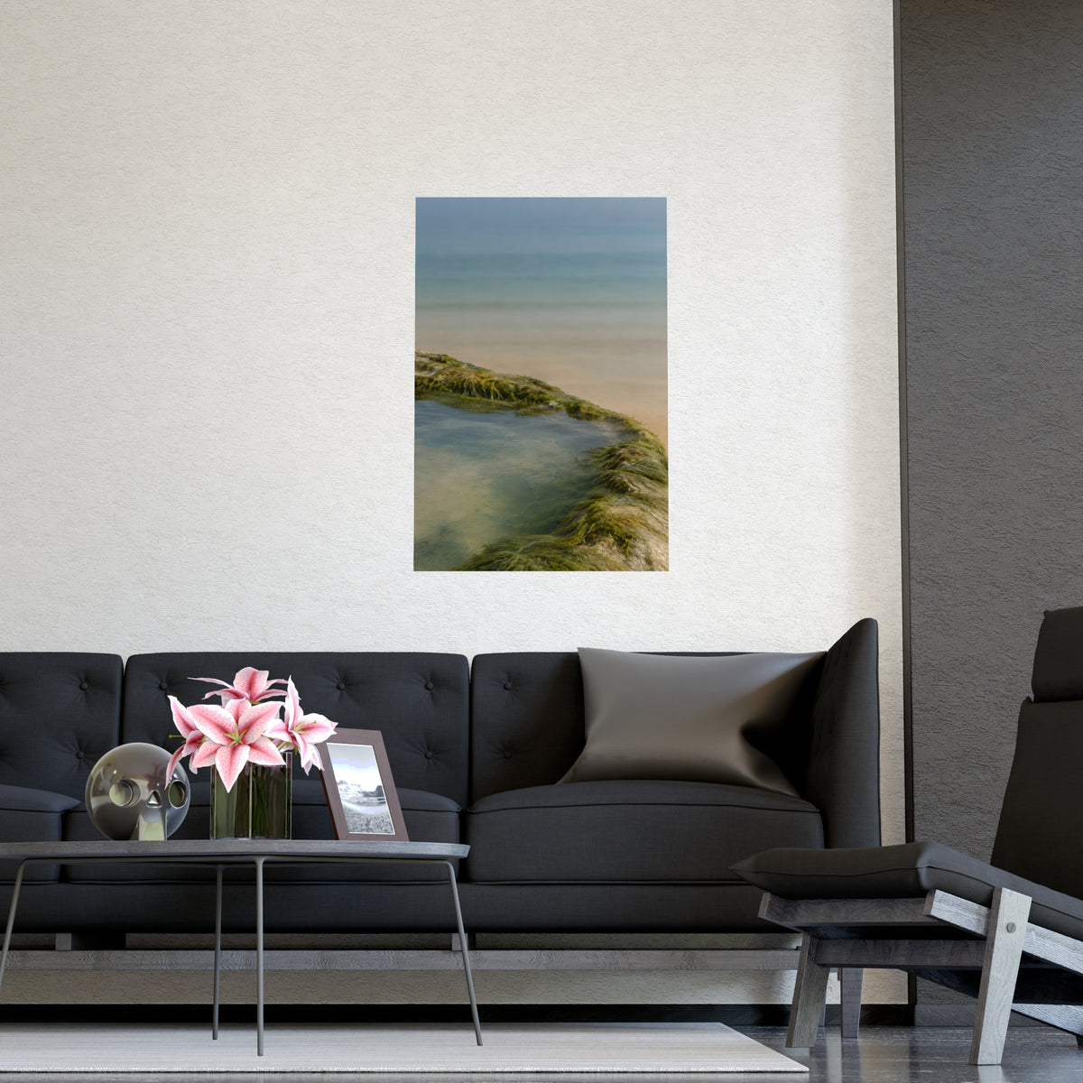The Rock Pool's Rim — the rock pool's rim, shown framed on a wall