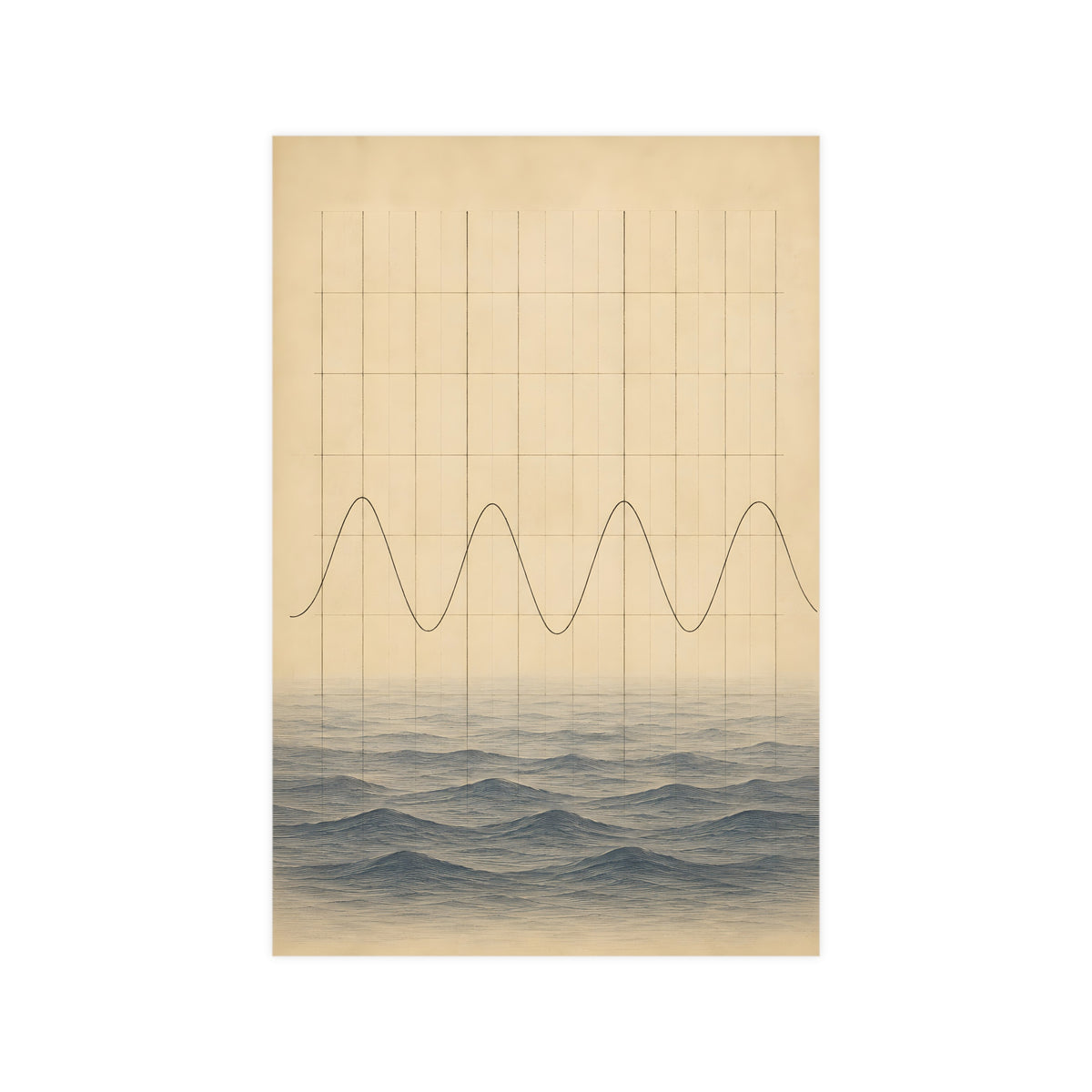 Tide Chart — tide chart, 12x18 in print