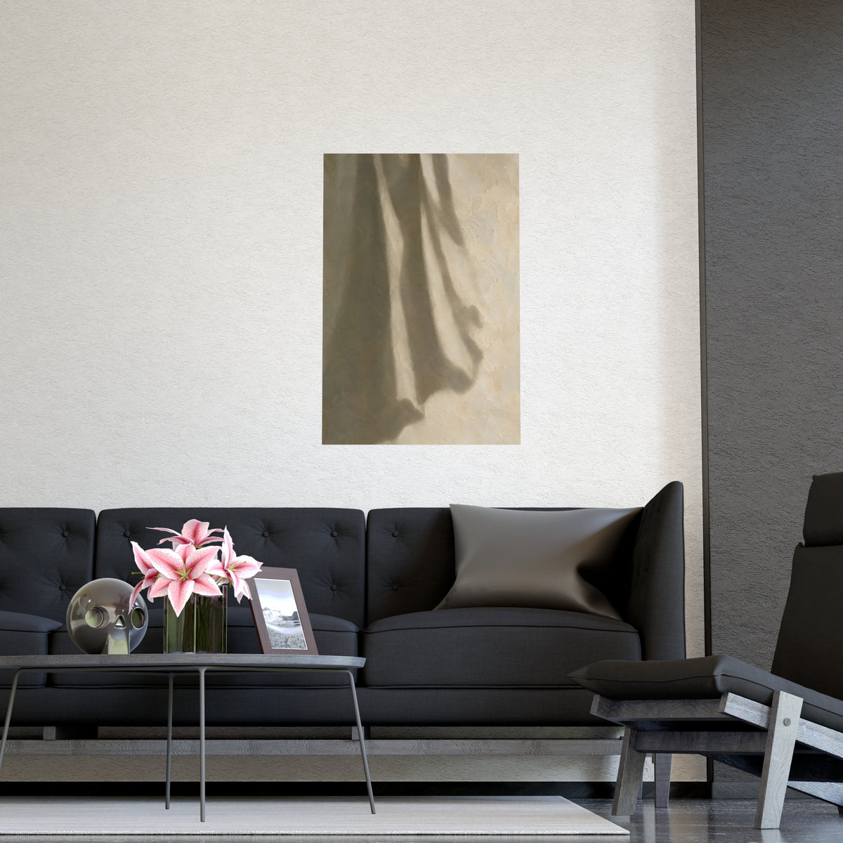 The Shadow of the Cloth — the shadow of the cloth, shown framed on a wall
