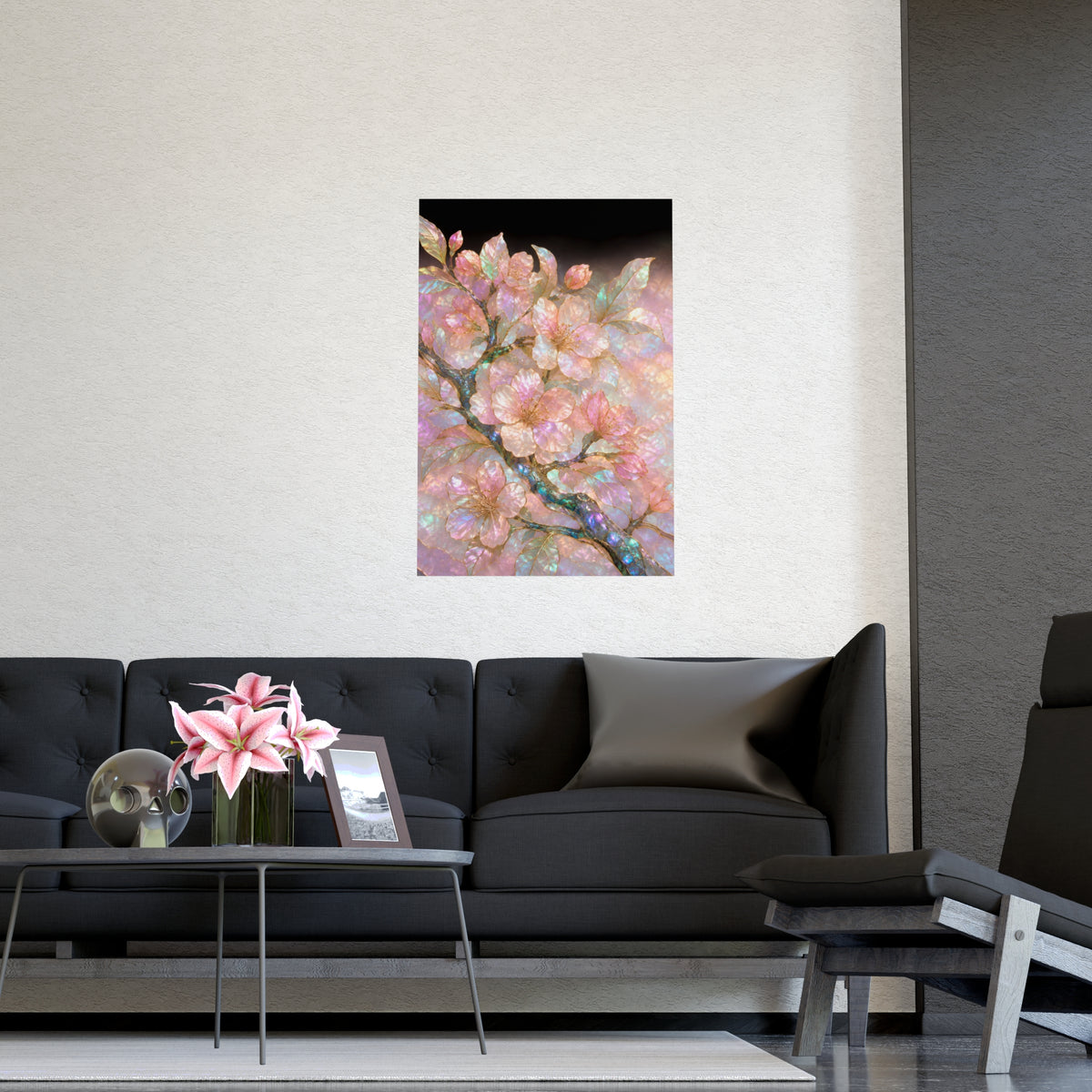 Blossom, Close — blossom, close, shown framed on a wall