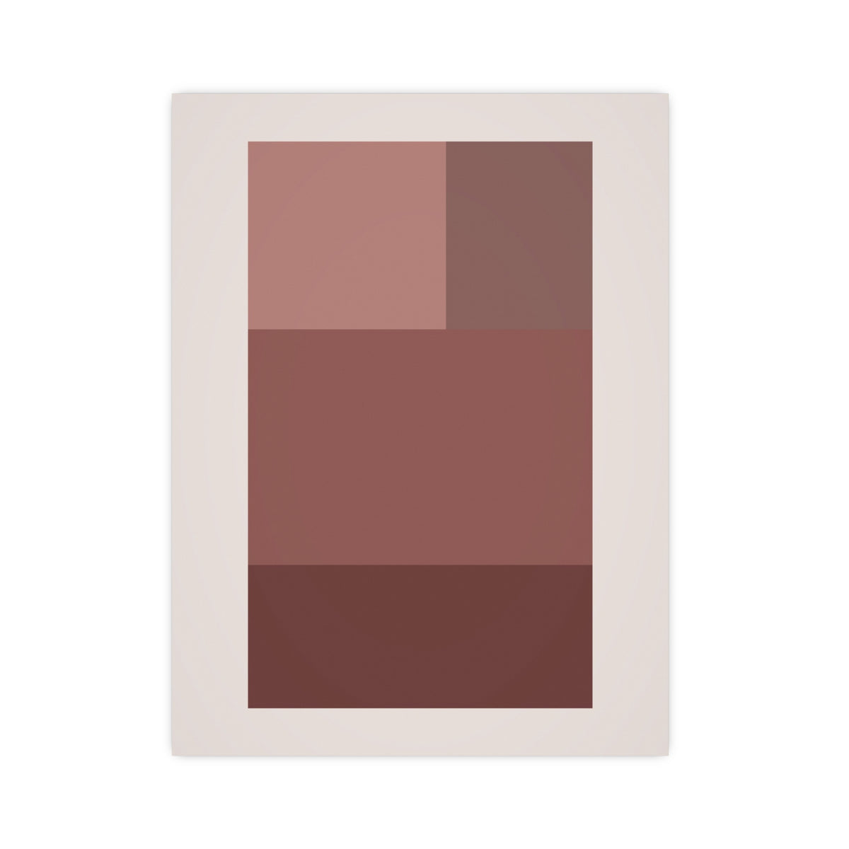 Dusty Rose Blocks Modern Wall Art — blocks in a dusty rose palette, 12x16 in print