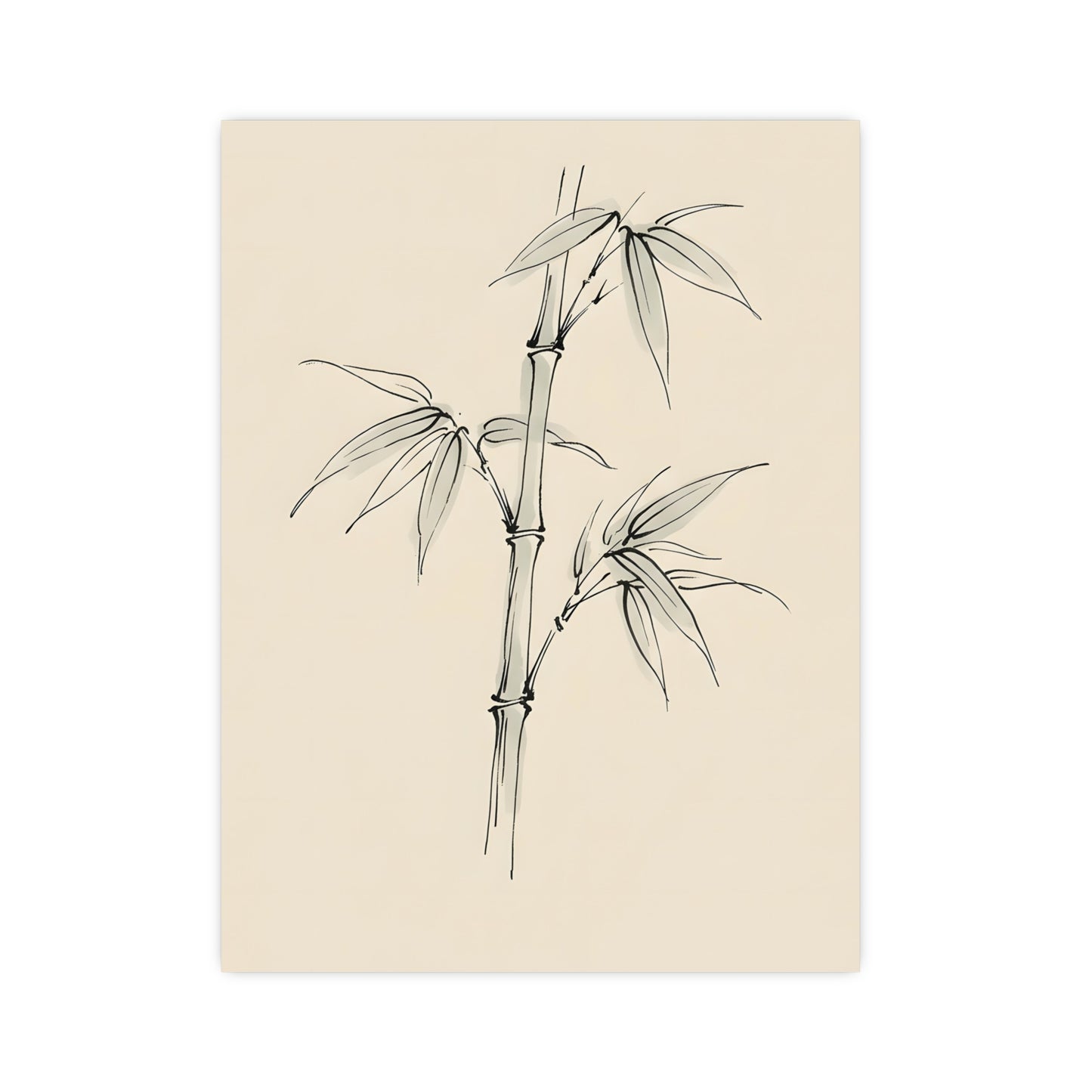 Bamboo | Botanical Line Drawing | Wall Art