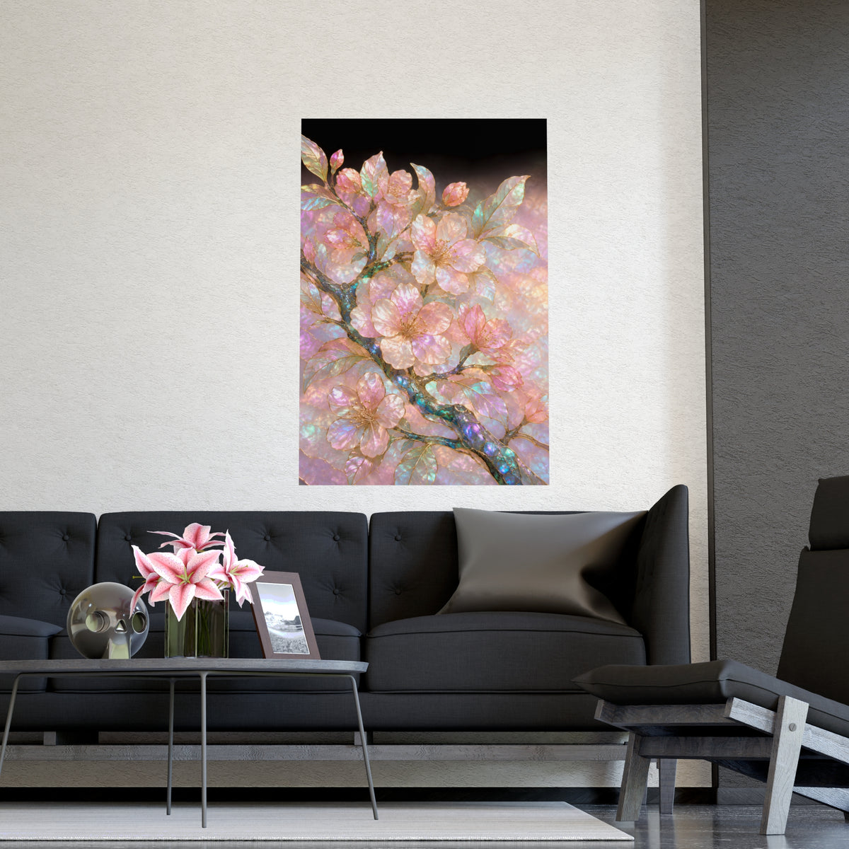 Blossom, Close — blossom, close, shown framed on a wall
