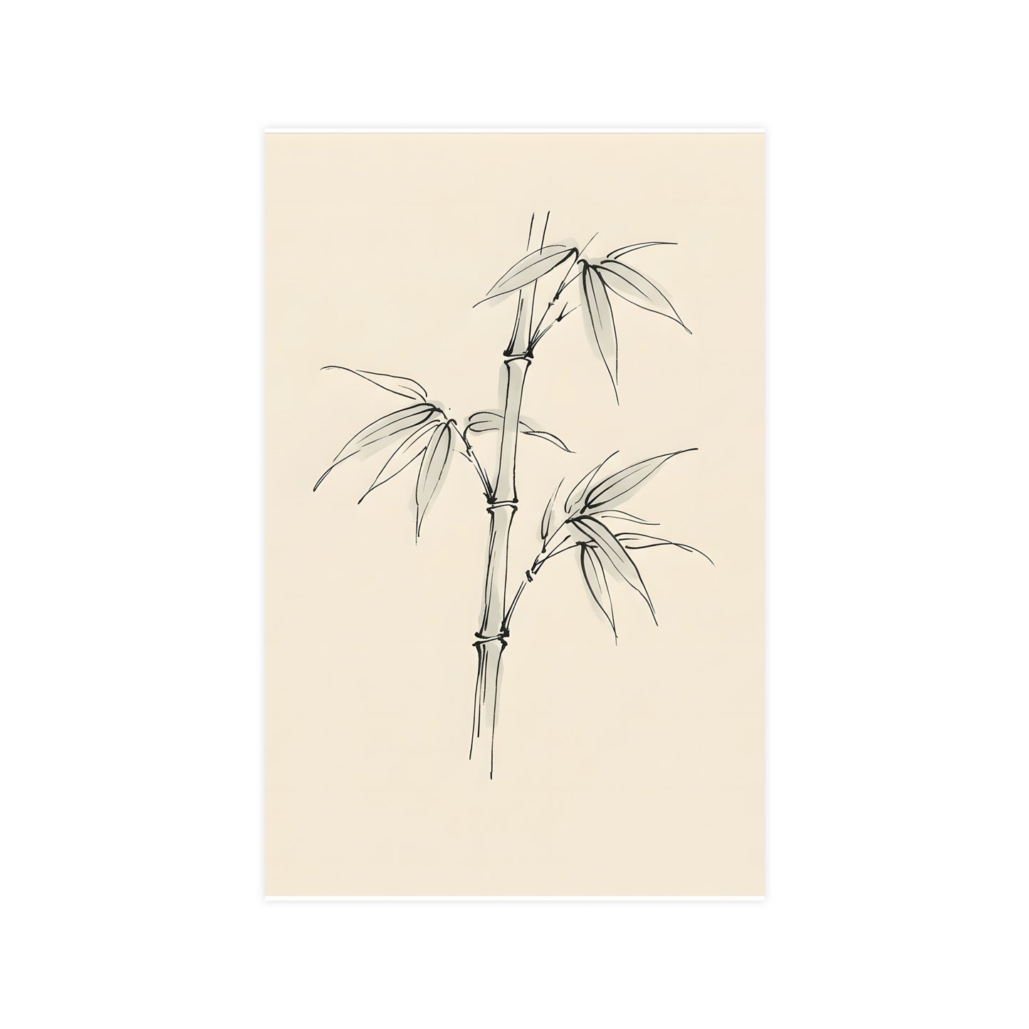 Bamboo | Botanical Line Drawing | Wall Art
