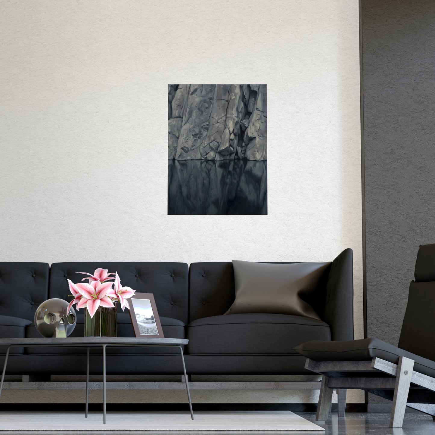 Stilles Wasser | Landschaftsdruck | Berg Kunstdruck