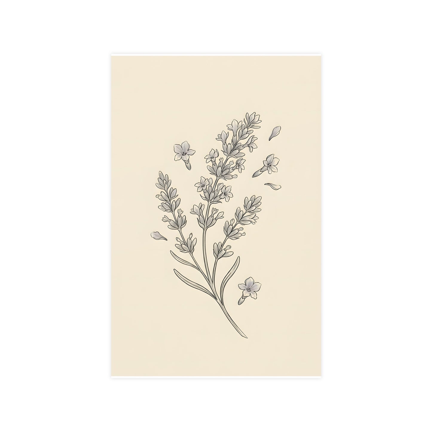 Lavender Sprig — lavender sprig, 11x17 in print