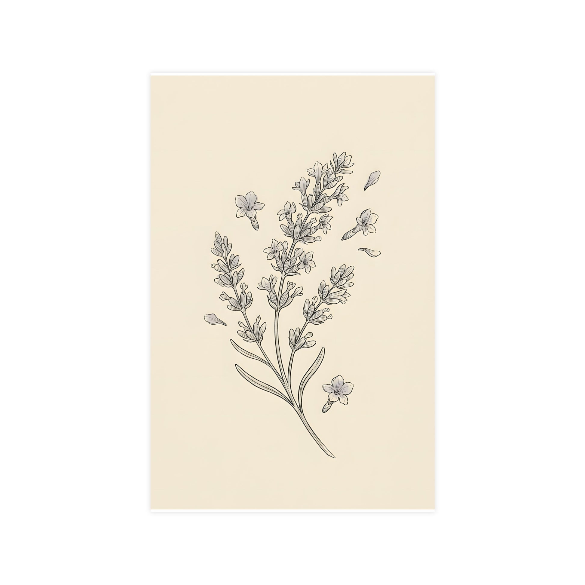 Lavender Sprig — lavender sprig, 11x17 in print