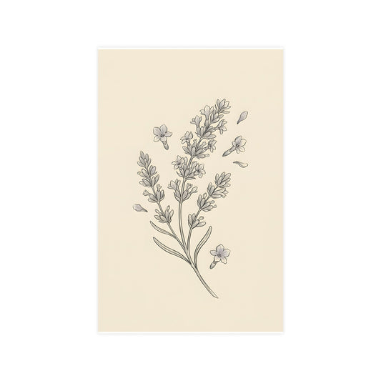 Lavender Sprig — lavender sprig, 11x17 in print