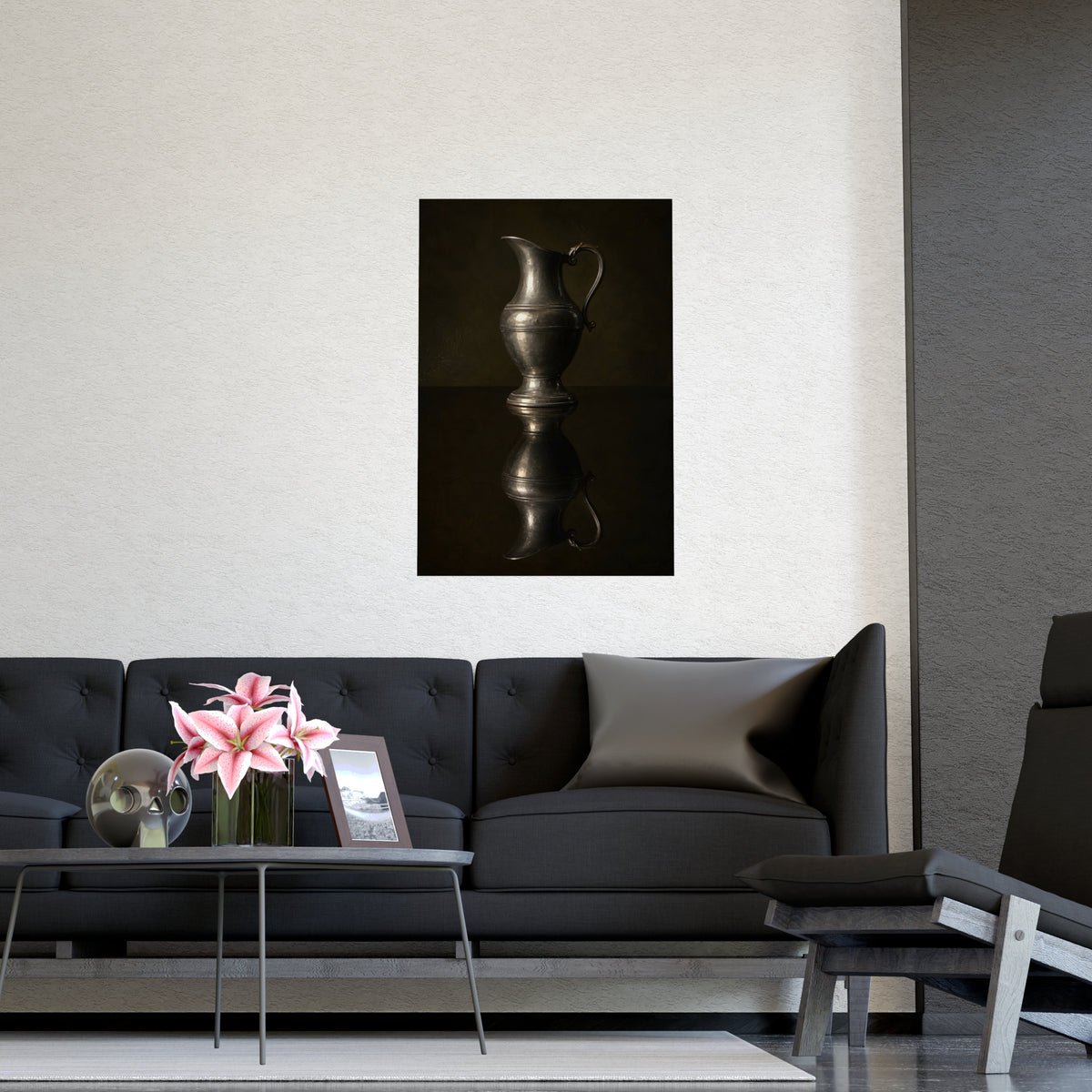 The Reflection — the reflection, shown framed on a wall