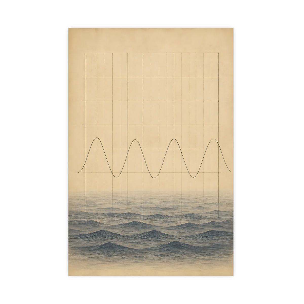 Tide Chart — tide chart, 16x24 in print