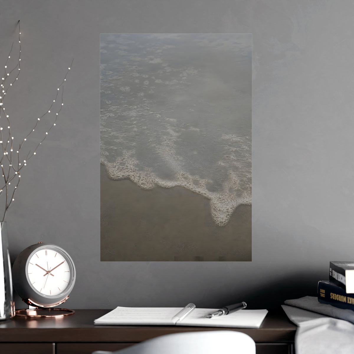 Foam, Close — foam, close, shown framed on a wall
