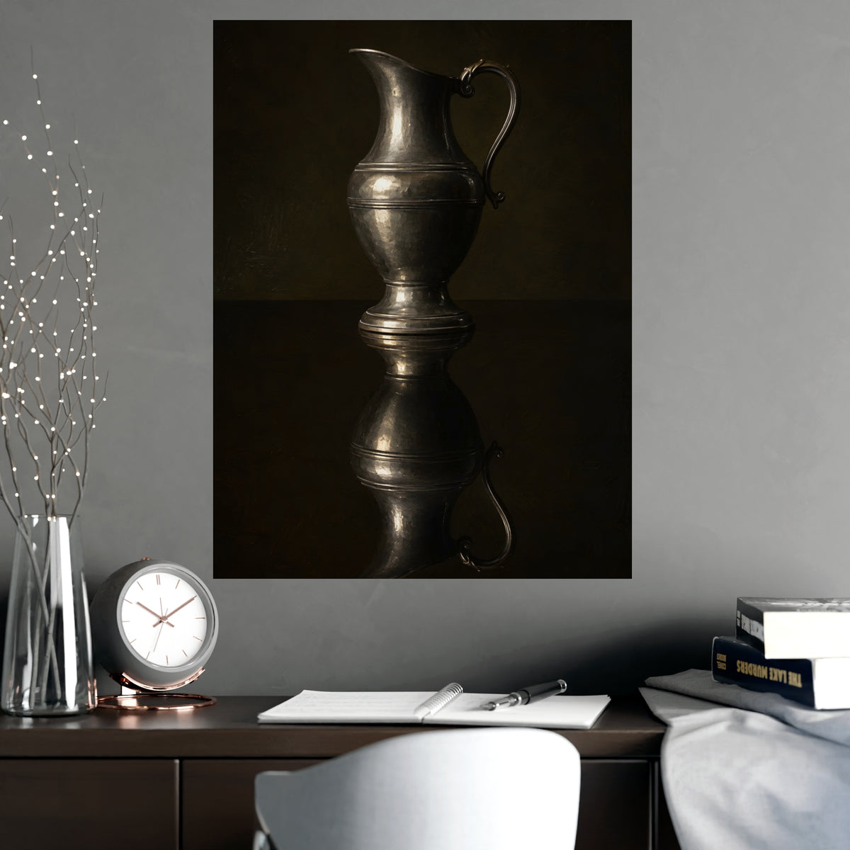 The Reflection — the reflection, shown framed on a wall