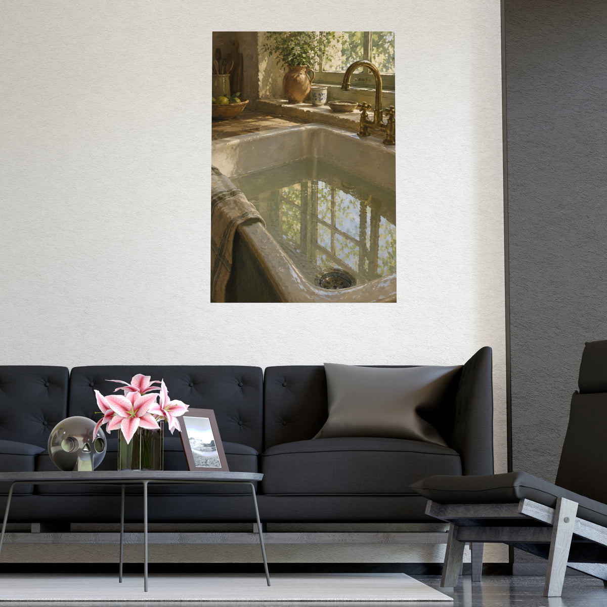The Window in the Water — the window in the water, shown framed on a wall